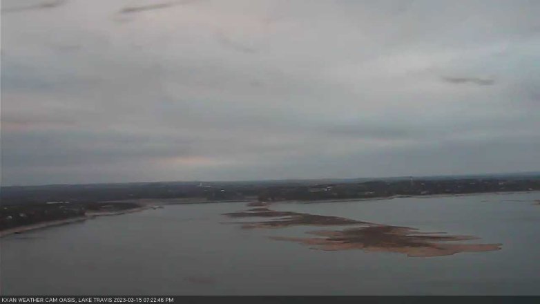 Lake Travis webcam, March 15, 2023 7:25 PM CT