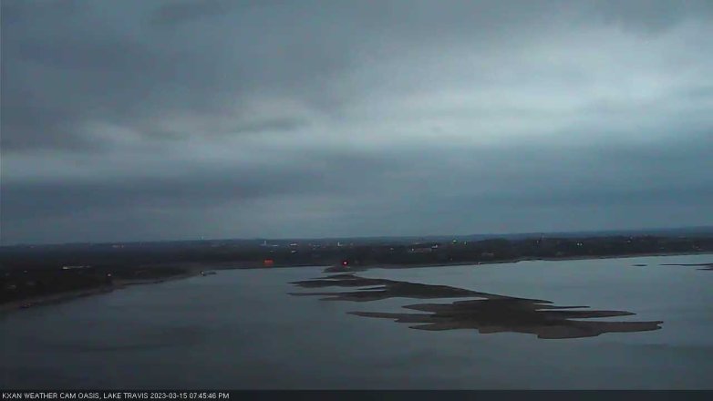 Lake Travis webcam, March 15, 2023 7:45 PM CT