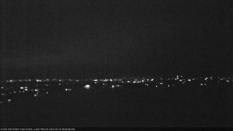 Lake Travis webcam, March 15, 2023 8:45 PM CT