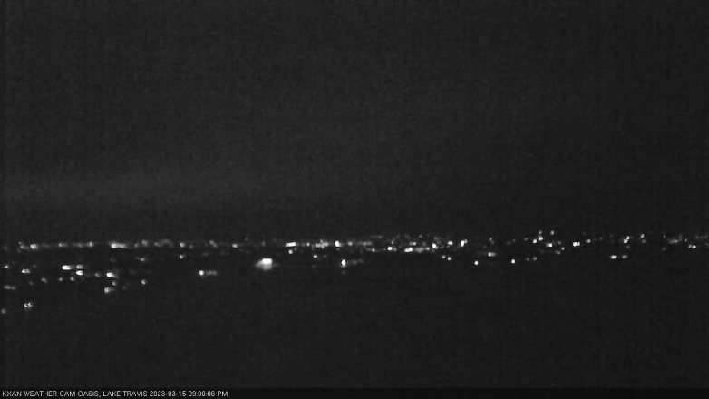 Lake Travis webcam, March 15, 2023 9:00 PM CT