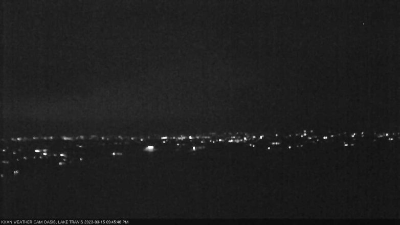 Lake Travis webcam, March 15, 2023 9:45 PM CT