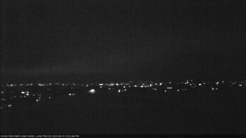 Lake Travis webcam, March 15, 2023 10:25 PM CT