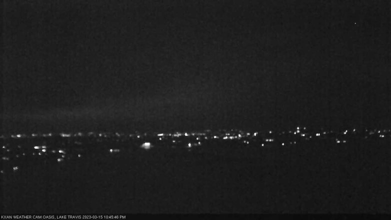 Lake Travis webcam, March 15, 2023 10:45 PM CT