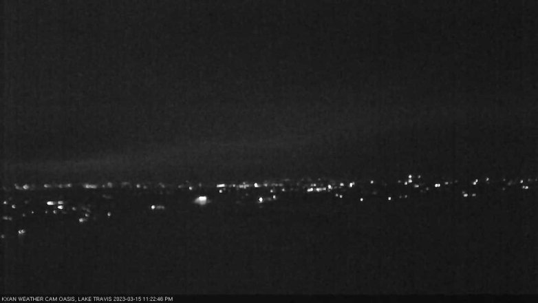 Lake Travis webcam, March 15, 2023 11:25 PM CT