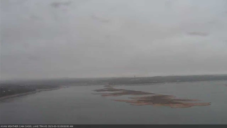 Lake Travis webcam, March 16, 2023 9:00 AM CT