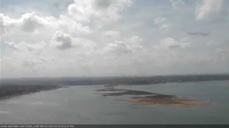 Lake Travis webcam, March 16, 2023 3:25 PM CT