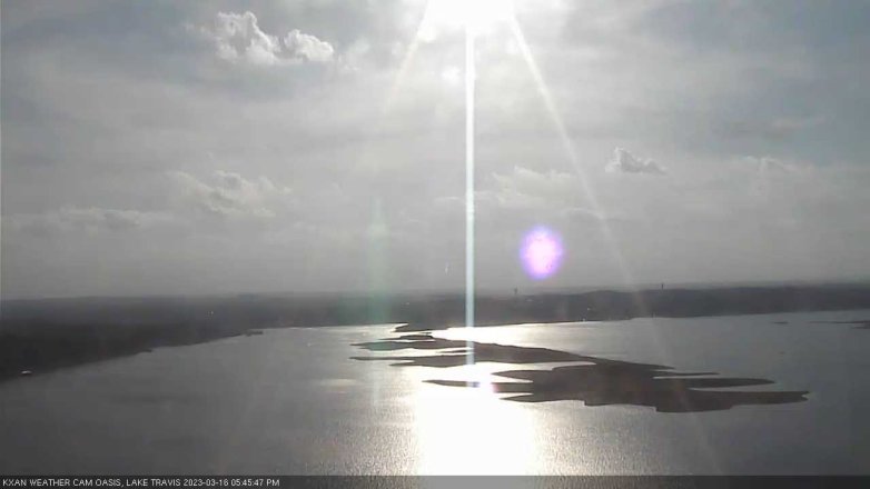 Lake Travis webcam, March 16, 2023 5:45 PM CT
