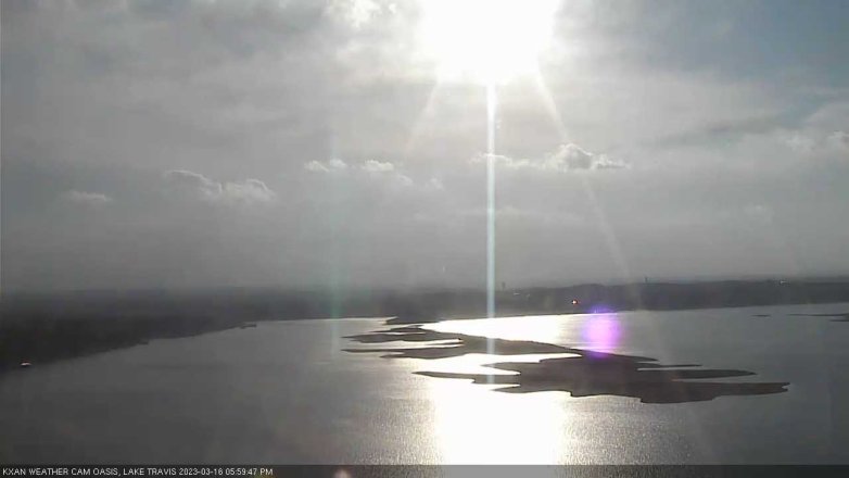 Lake Travis webcam, March 16, 2023 6:00 PM CT