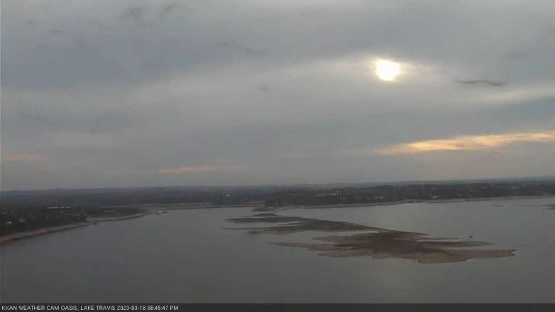 Lake Travis webcam, March 16, 2023 6:45 PM CT