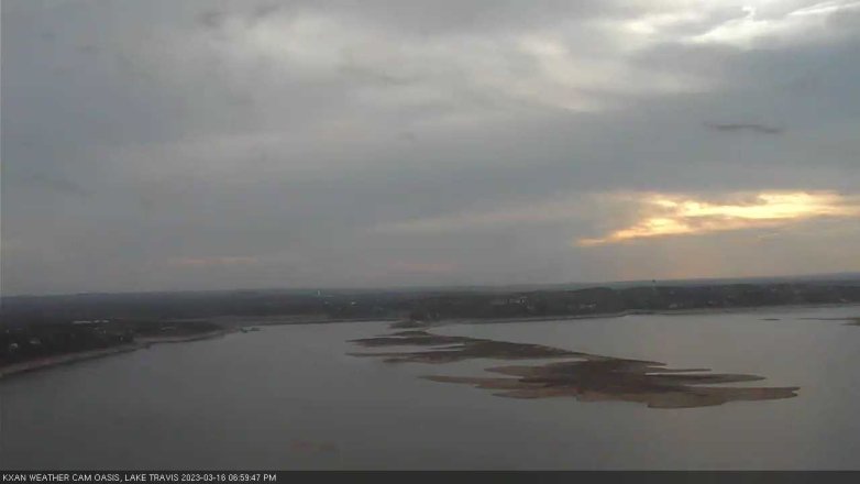 Lake Travis webcam, March 16, 2023 7:00 PM CT