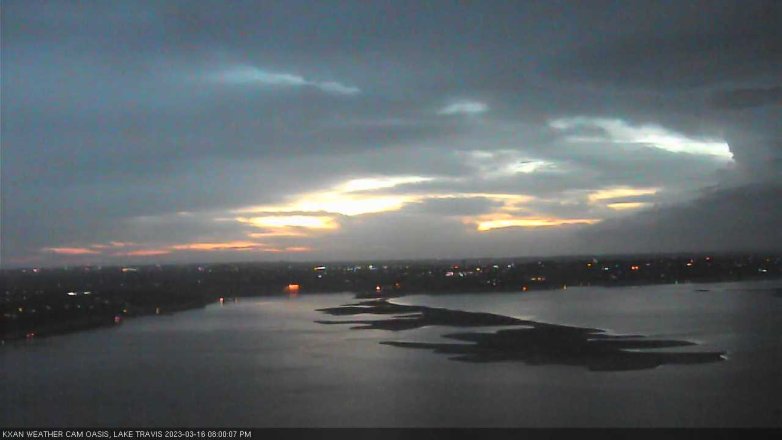 Lake Travis webcam, March 16, 2023 8:00 PM CT