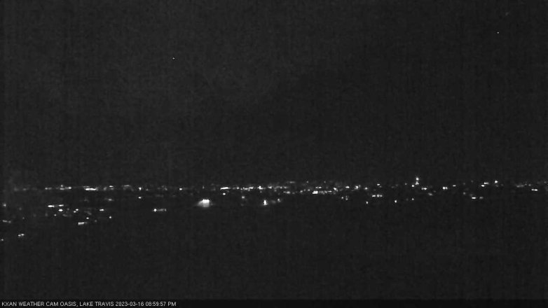 Lake Travis webcam, March 16, 2023 9:00 PM CT