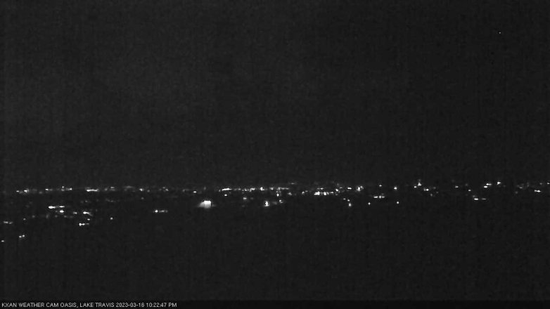 Lake Travis webcam, March 16, 2023 10:25 PM CT