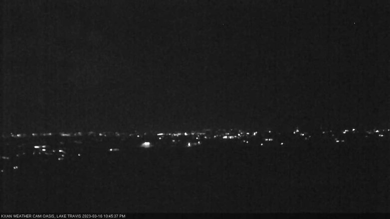 Lake Travis webcam, March 16, 2023 10:45 PM CT