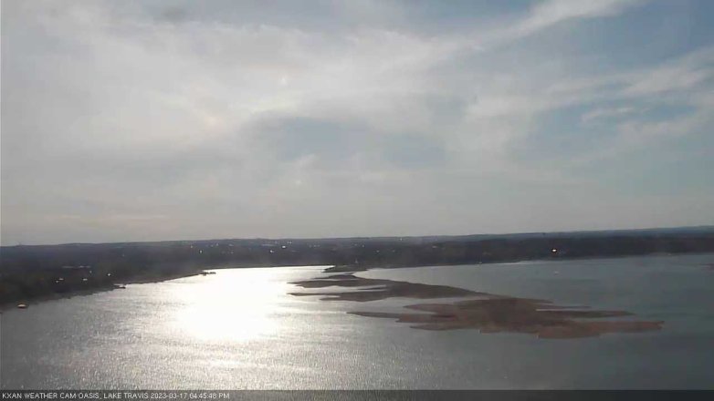 Lake Travis webcam, March 17, 2023 4:45 PM CT