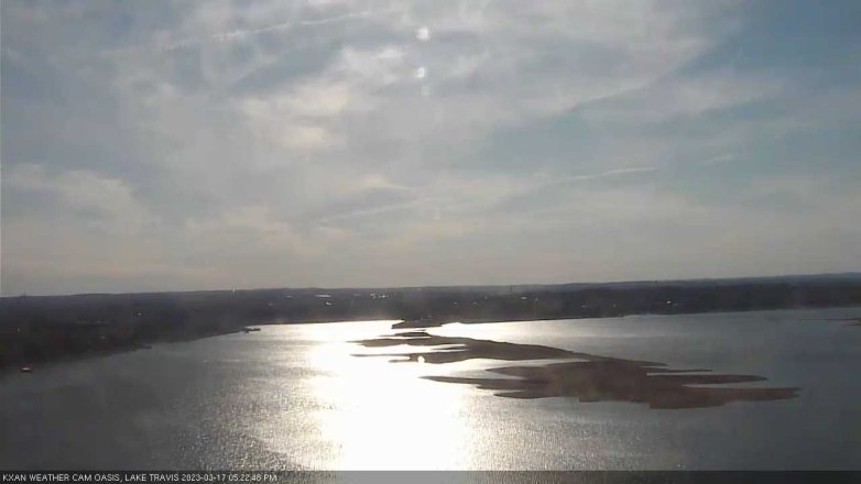 Lake Travis webcam, March 17, 2023 5:25 PM CT