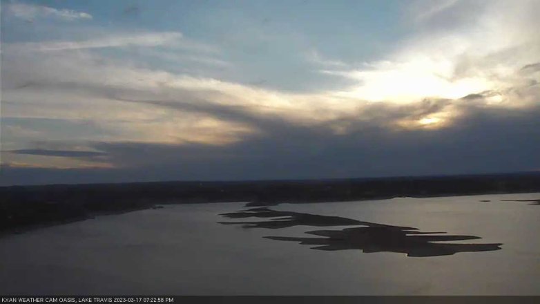Lake Travis webcam, March 17, 2023 7:25 PM CT