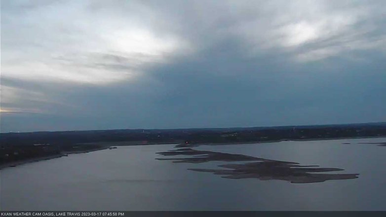 Lake Travis webcam, March 17, 2023 7:45 PM CT