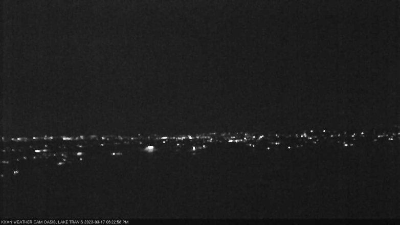 Lake Travis webcam, March 17, 2023 8:25 PM CT