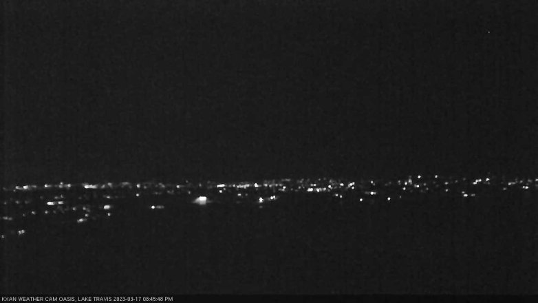 Lake Travis webcam, March 17, 2023 8:45 PM CT