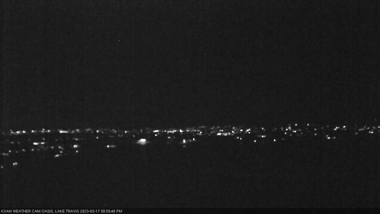 Lake Travis webcam, March 17, 2023 9:00 PM CT