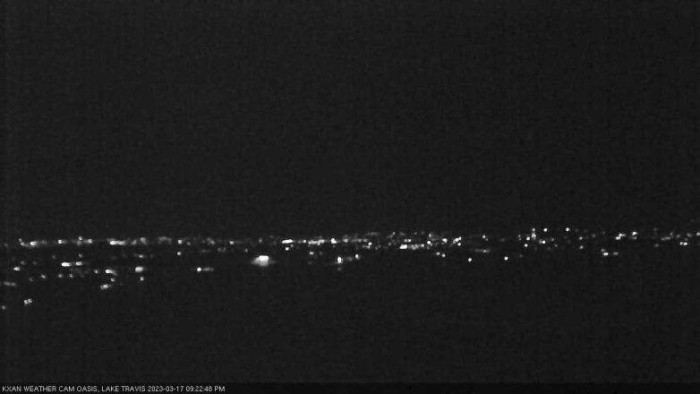 Lake Travis webcam, March 17, 2023 9:25 PM CT