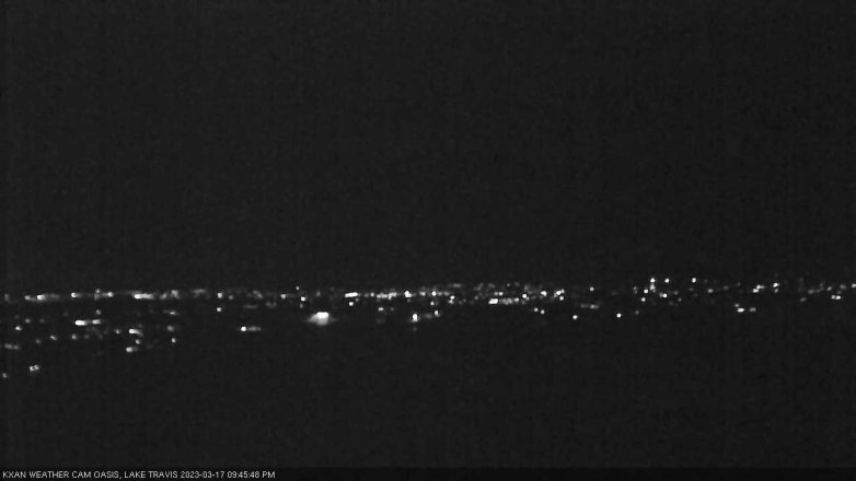Lake Travis webcam, March 17, 2023 9:45 PM CT