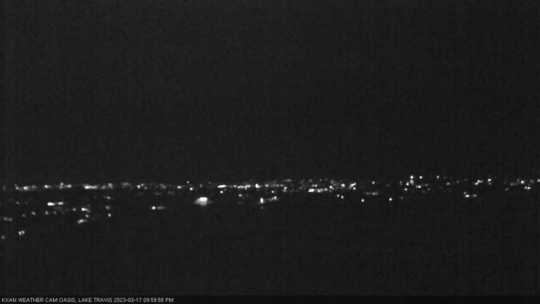 Lake Travis webcam, March 17, 2023 10:00 PM CT