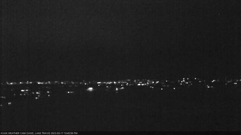 Lake Travis webcam, March 17, 2023 10:45 PM CT