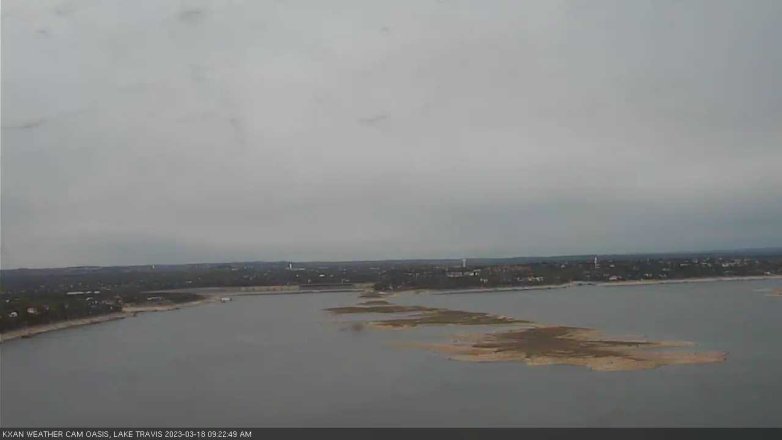 Lake Travis webcam, March 18, 2023 9:25 AM CT