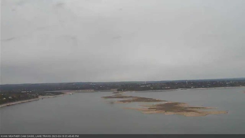Lake Travis webcam, March 18, 2023 1:45 PM CT