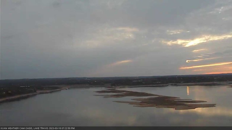 Lake Travis webcam, March 18, 2023 7:25 PM CT