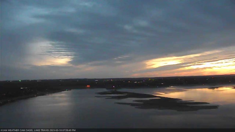 Lake Travis webcam, March 18, 2023 8:00 PM CT