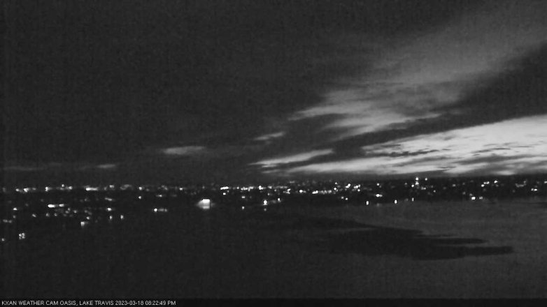 Lake Travis webcam, March 18, 2023 8:25 PM CT