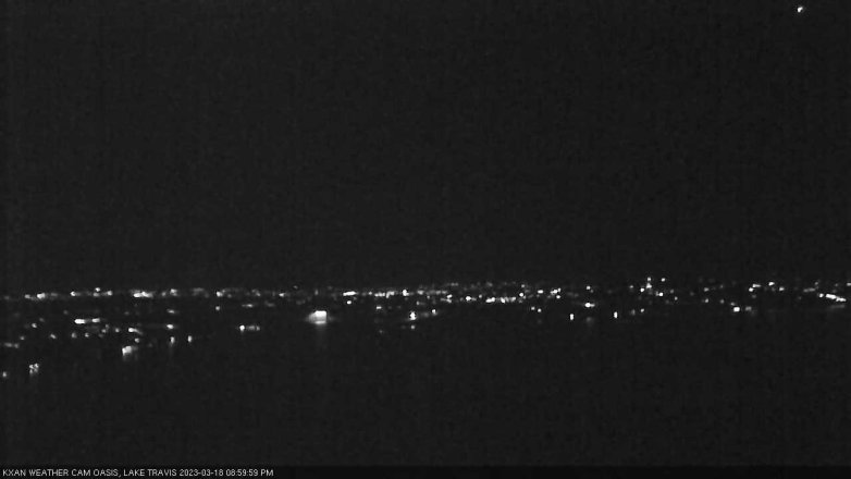 Lake Travis webcam, March 18, 2023 9:00 PM CT
