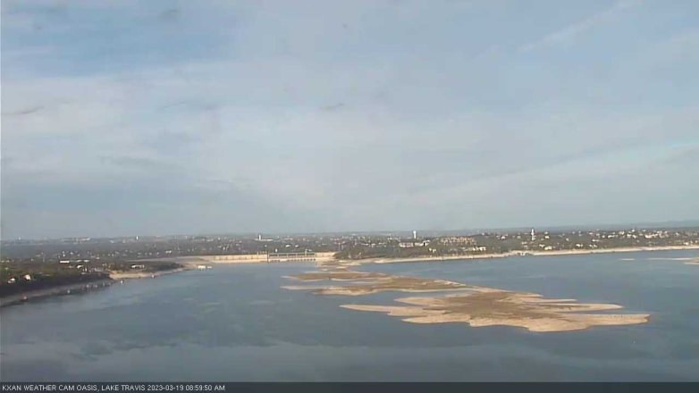Lake Travis webcam, March 19, 2023 9:00 AM CT