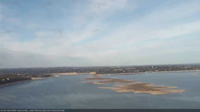 Lake Travis webcam, March 19, 2023 9:25 AM CT