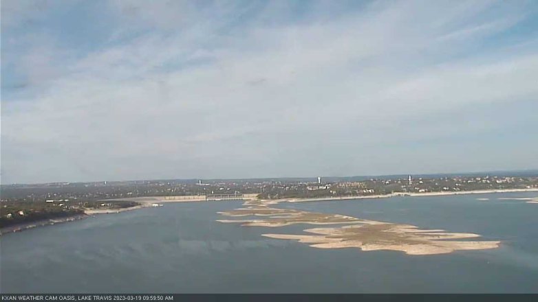 Lake Travis webcam, March 19, 2023 10:00 AM CT