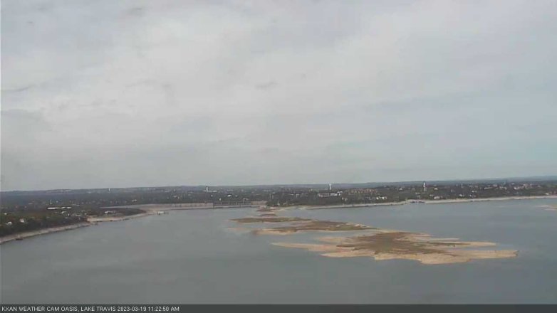 Lake Travis webcam, March 19, 2023 11:25 AM CT