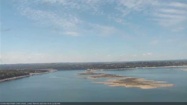 Lake Travis webcam, March 19, 2023 1:25 PM CT