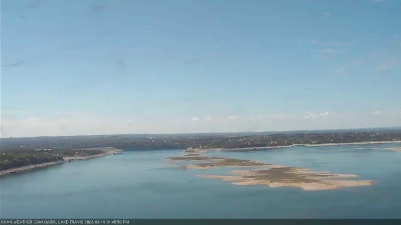 Lake Travis webcam, March 19, 2023 1:45 PM CT