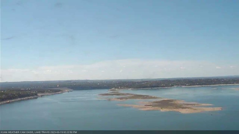 Lake Travis webcam, March 19, 2023 2:25 PM CT