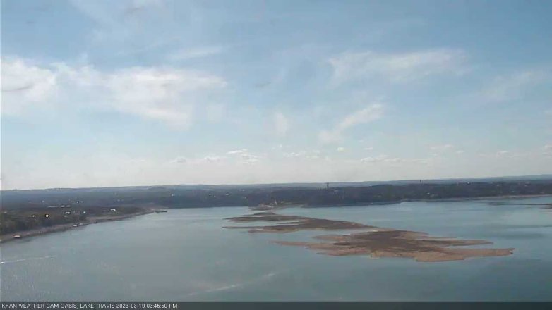 Lake Travis webcam, March 19, 2023 3:45 PM CT
