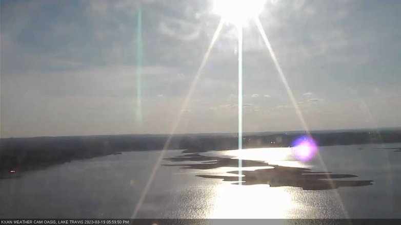 Lake Travis webcam, March 19, 2023 6:00 PM CT