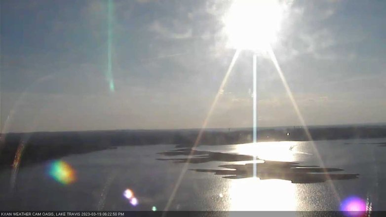 Lake Travis webcam, March 19, 2023 6:25 PM CT