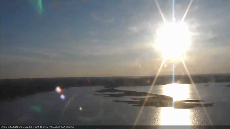 Lake Travis webcam, March 19, 2023 7:00 PM CT