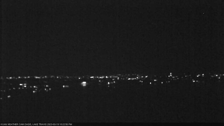 Lake Travis webcam, March 19, 2023 10:25 PM CT
