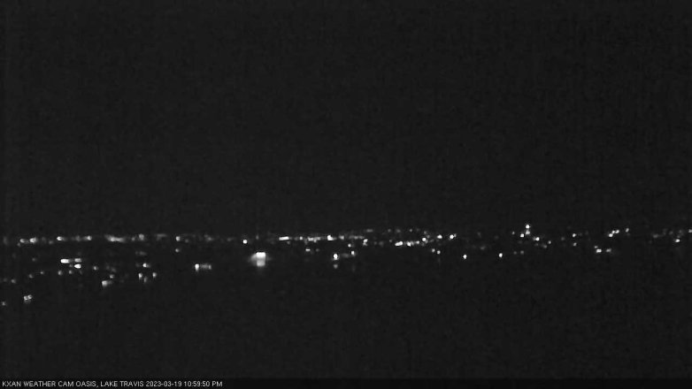 Lake Travis webcam, March 19, 2023 11:00 PM CT