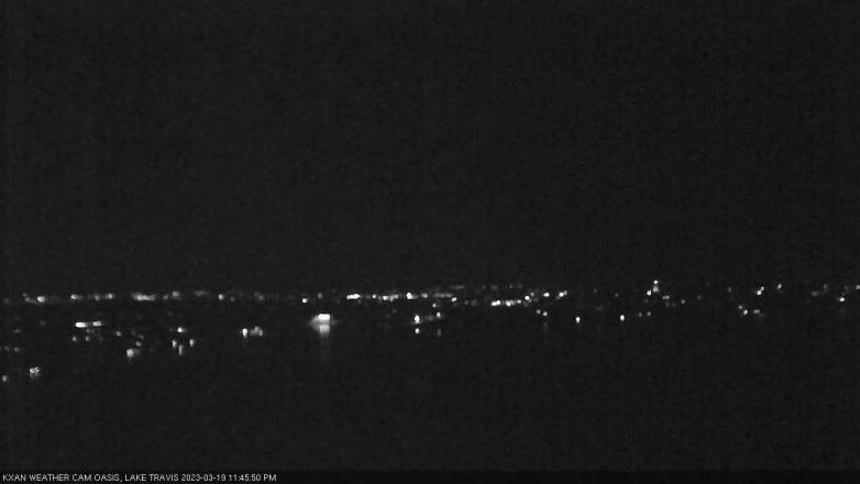 Lake Travis webcam, March 19, 2023 11:45 PM CT