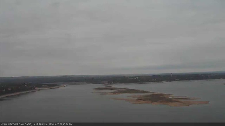 Lake Travis webcam, March 20, 2023 6:45 PM CT
